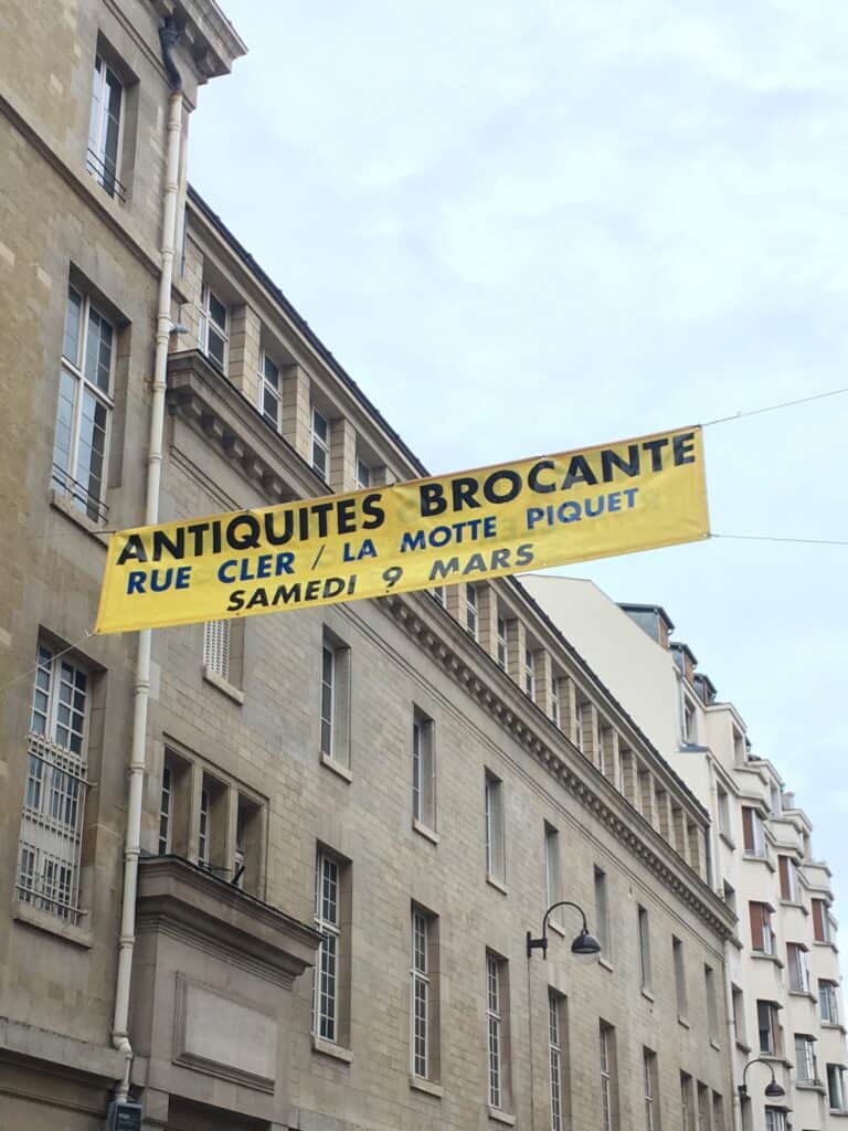 Parisian Brocante sign