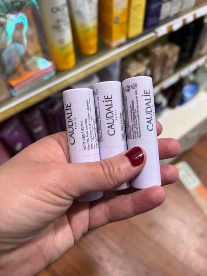 Caudalie Lip Conditioner travel essentials for long flights
