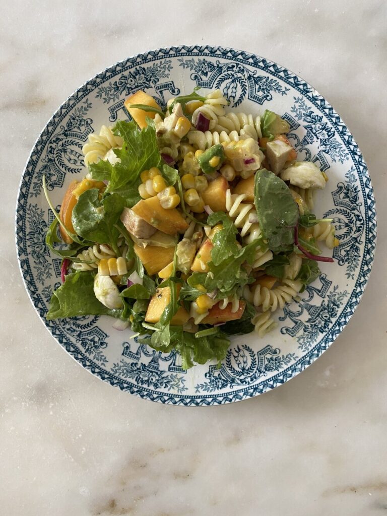 Peach Arugula Summer Salad peach arugula summer salad everyday parisian