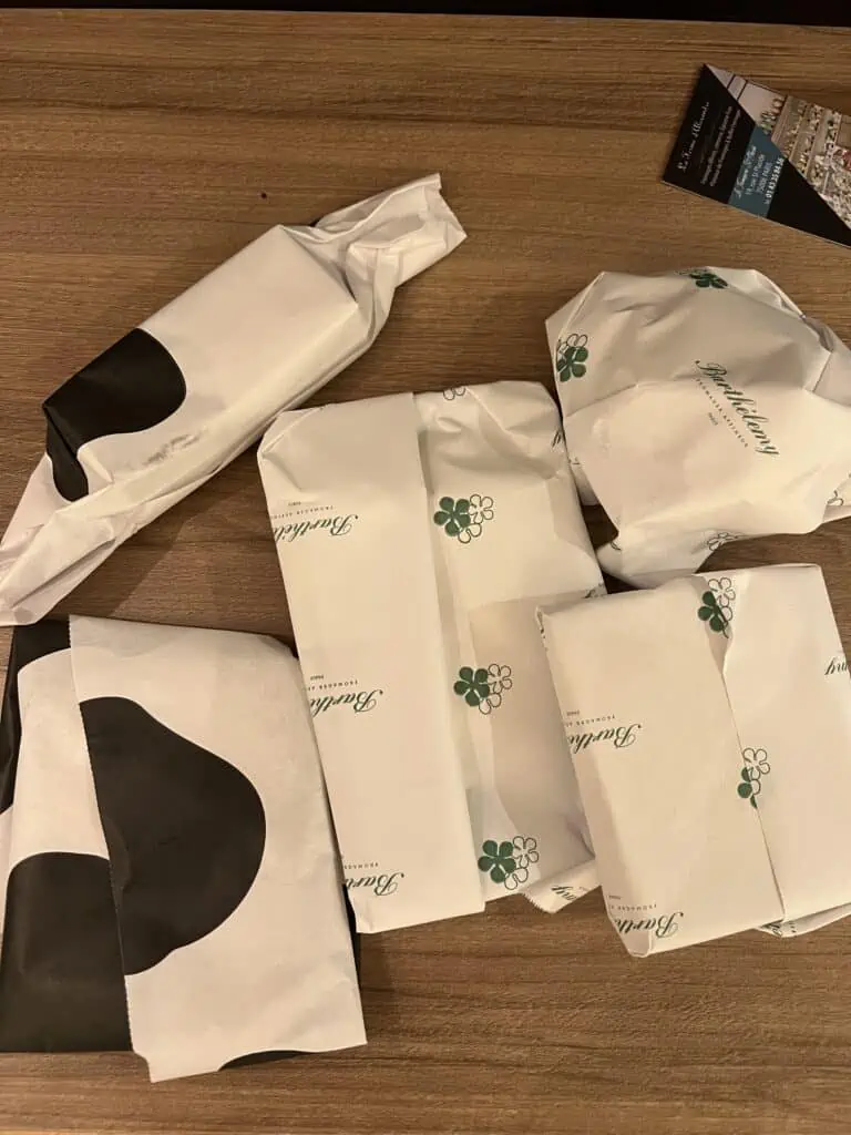 Paris cheese wrapped from the market