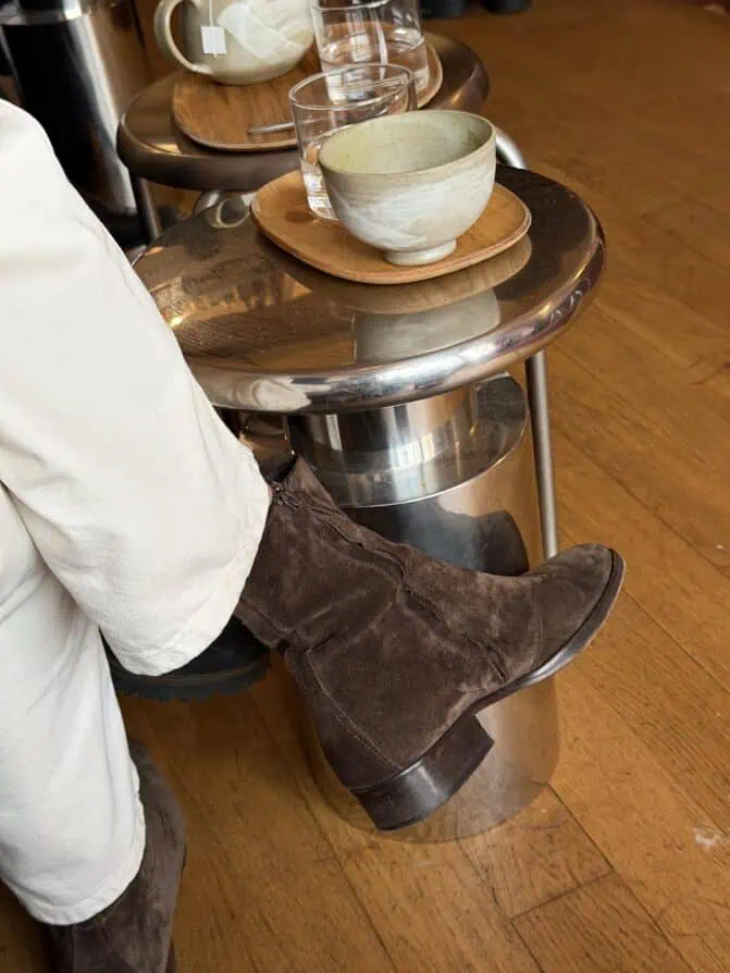 chocolate brown and cream