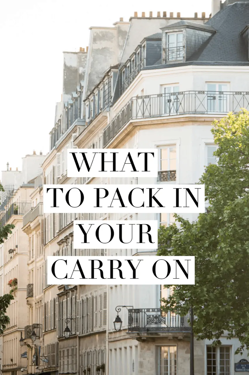 travel essentials for long flights by everyday parisian