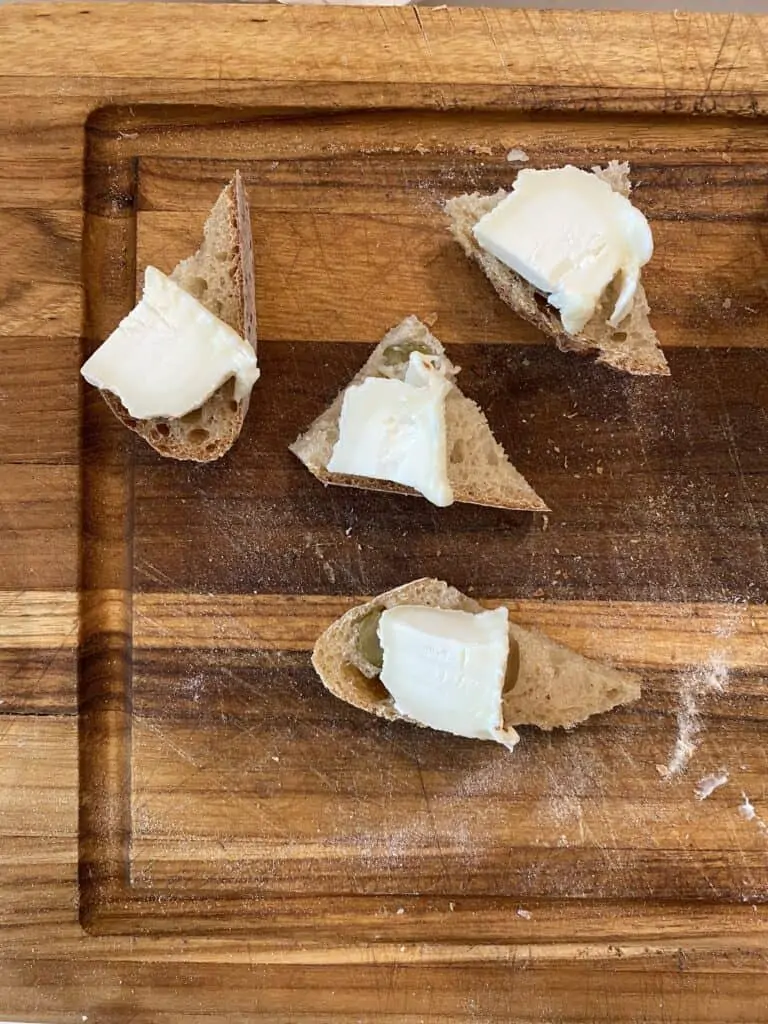 cute bread then top with goat cheese cute bread then top with goat cheese