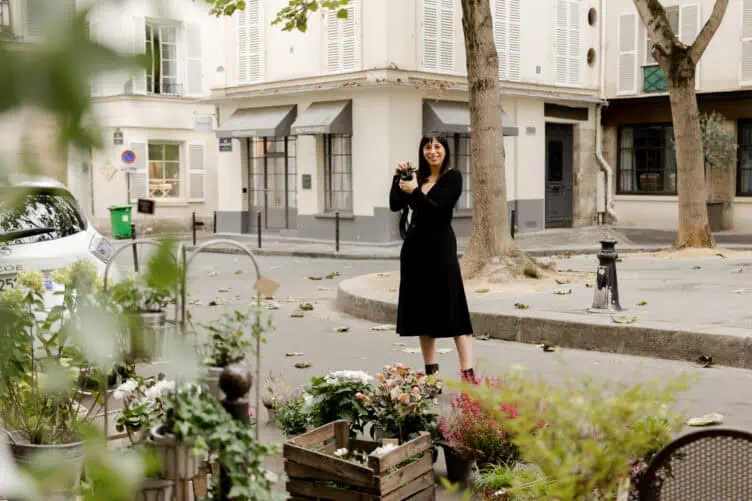 little black dress fall Paris