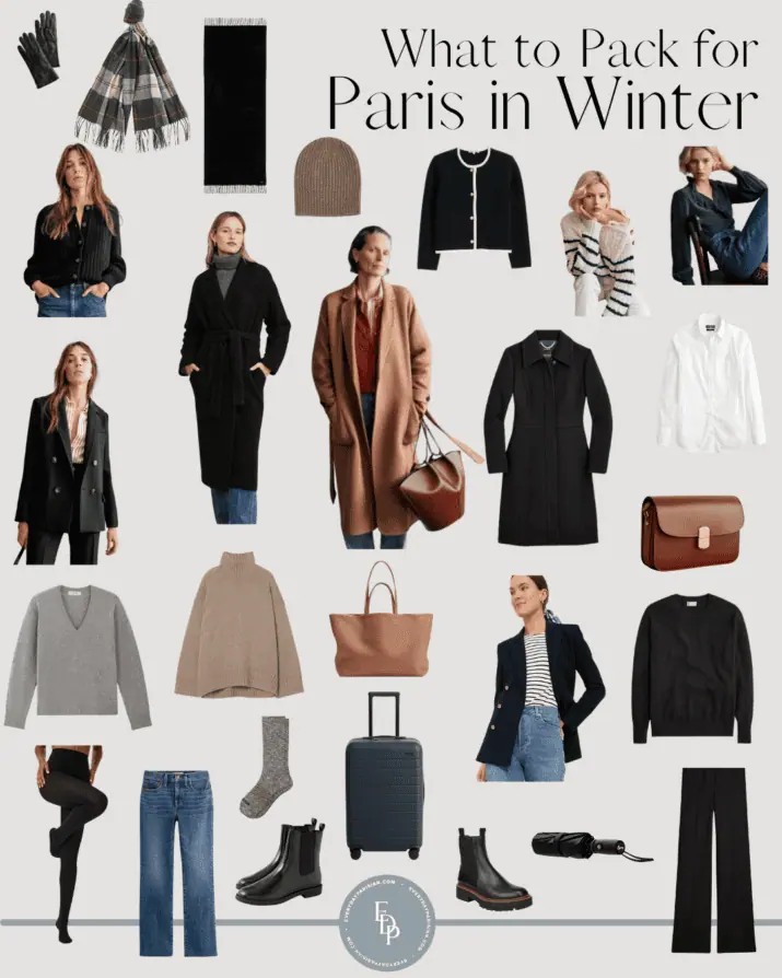 what to pack for paris in the winter