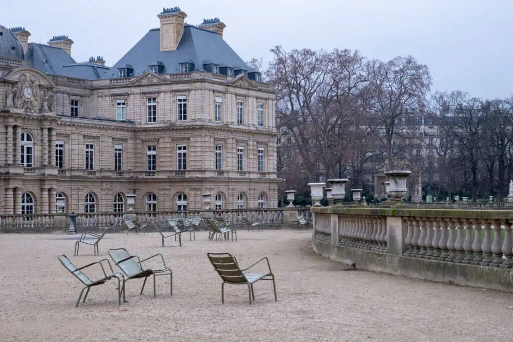 Luxembourg Gardens Winter paris