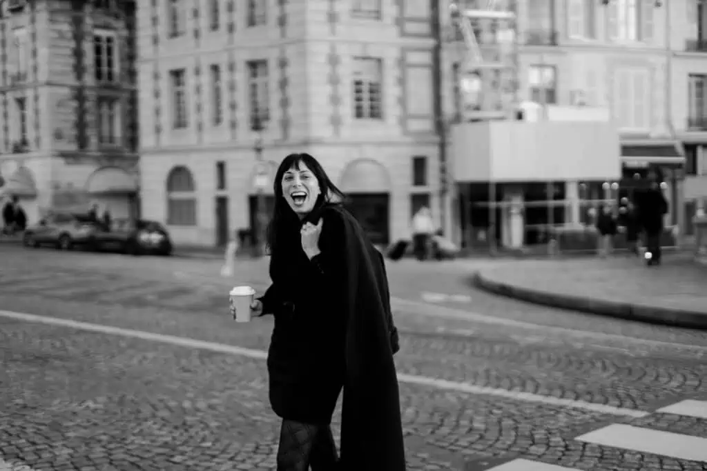 Paris fashion tights