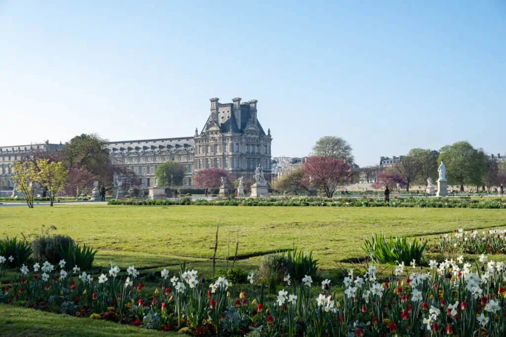 Paris spring day tuileries