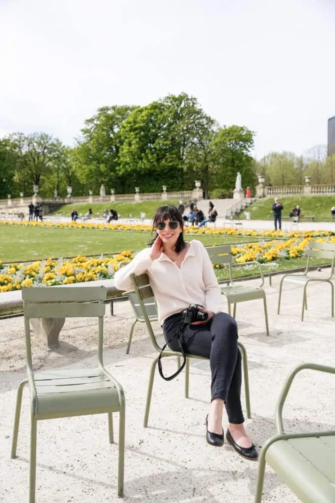 Gaspard Sézane sweater for Paris in the spring