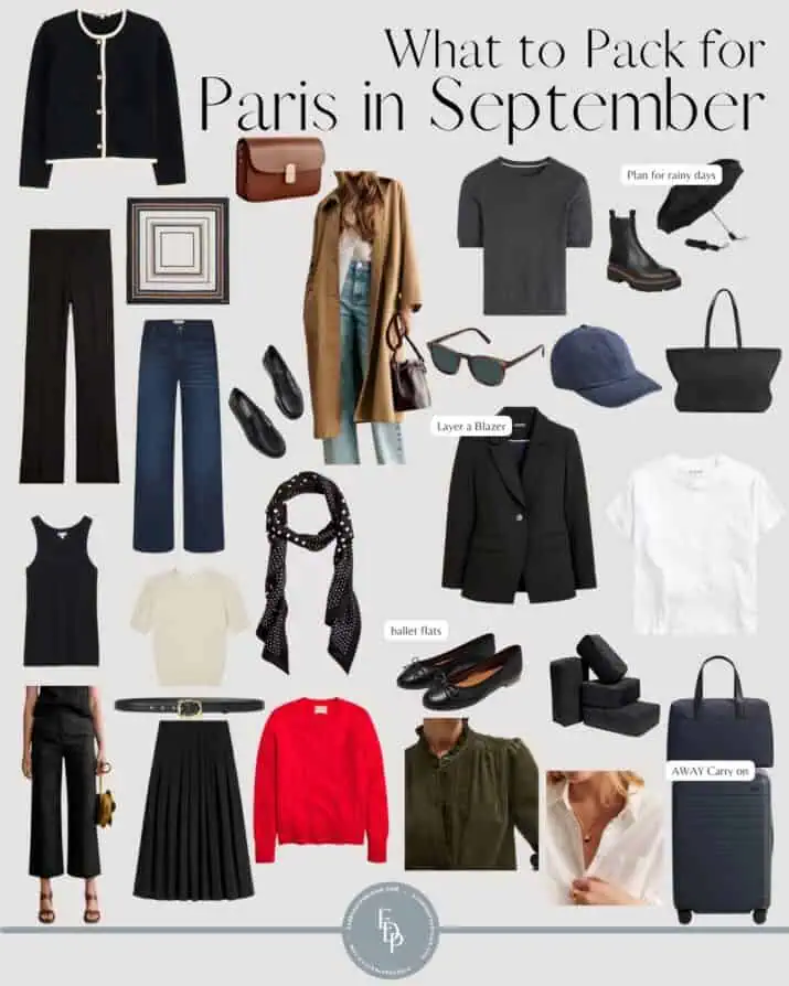 What to pack for Paris in September