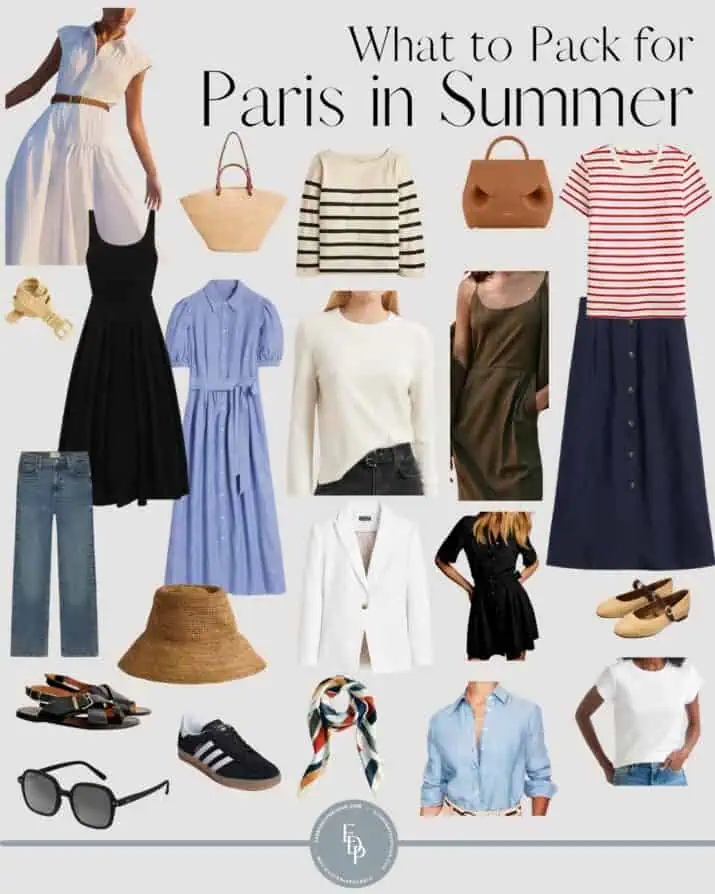 what to pack for Paris in the summer