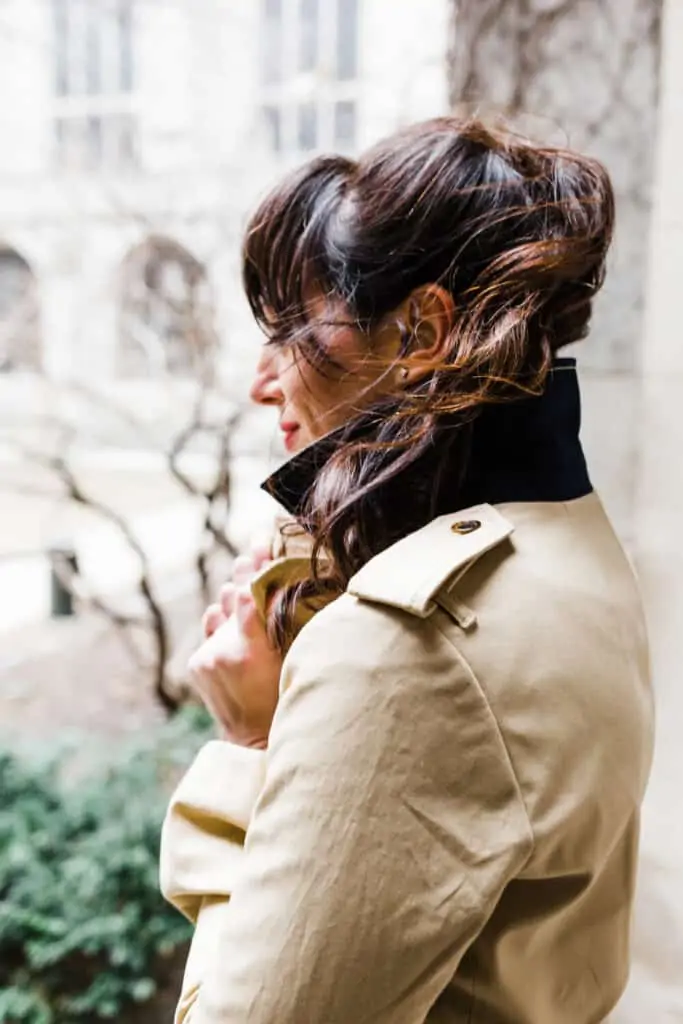 woman wearing coat woman wearing coat